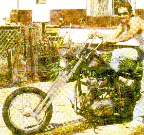 Victor David with his bike before his reversion to Islam